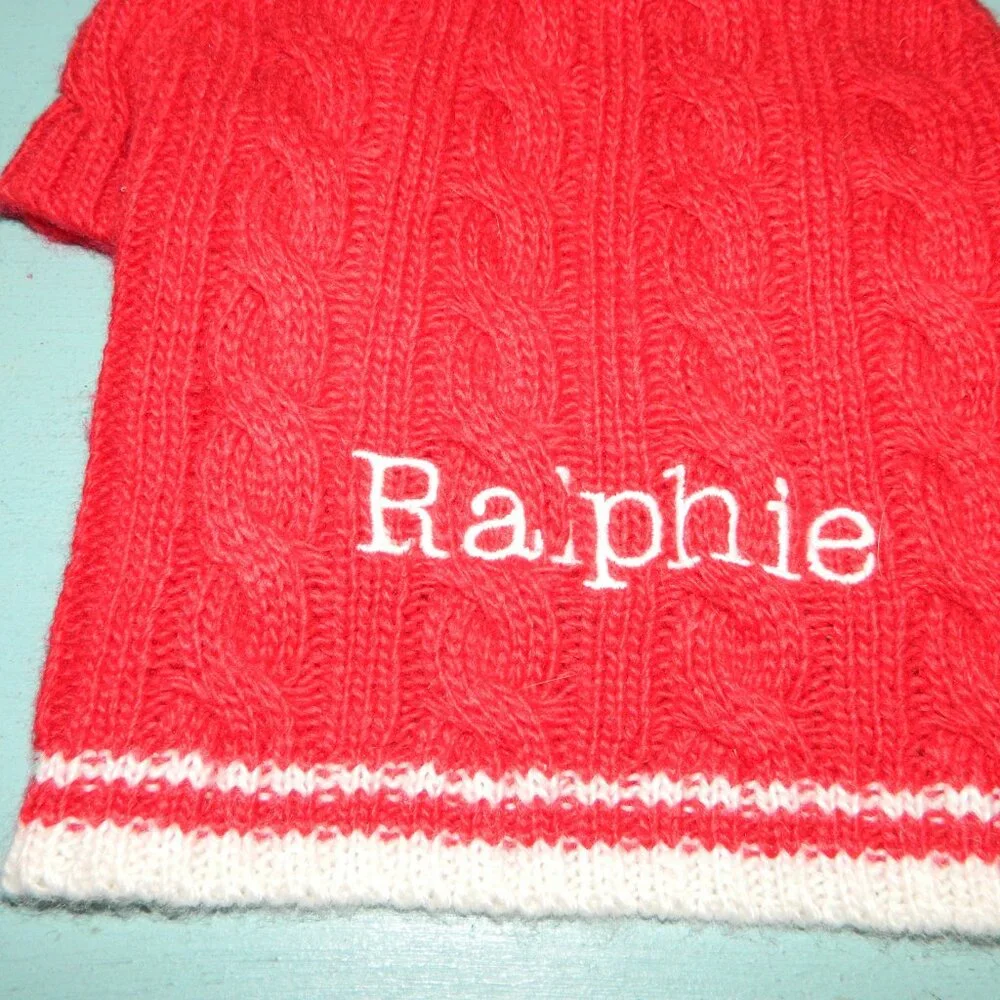 Mark & Graham Cable Knit Dog Sweater 